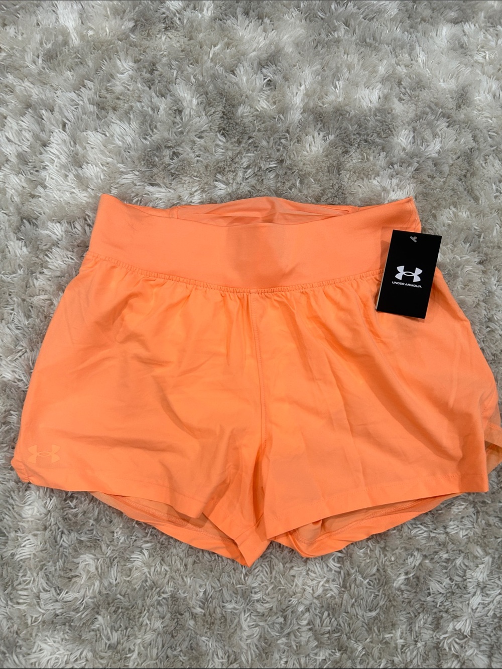 Under Armour Women's Neon Orange Running Shorts
